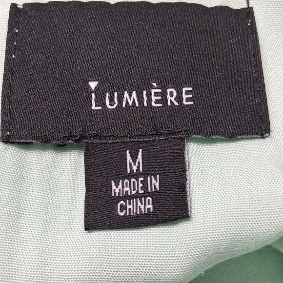 NWT Lumiere Mint Green Boho Oversized Romper - Picture 13 of 13